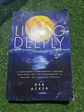 Living Deeply by Deb Acker - Blue & Yellow Cover